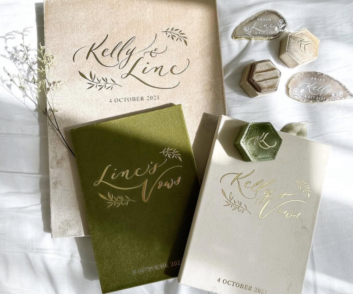 婚禮必備套裝 Premium   - 證書套＋誓詞簿＋戒指盒