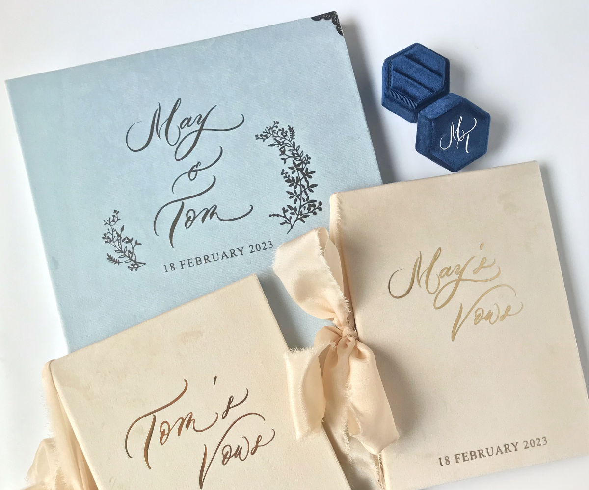 婚禮必備套裝 Premium   - 證書套＋誓詞簿＋戒指盒